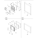 Amana ARB2117BW-PARB2117BW1 door assy diagram