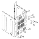 Maytag MDE8000AZW cabinet-rear diagram