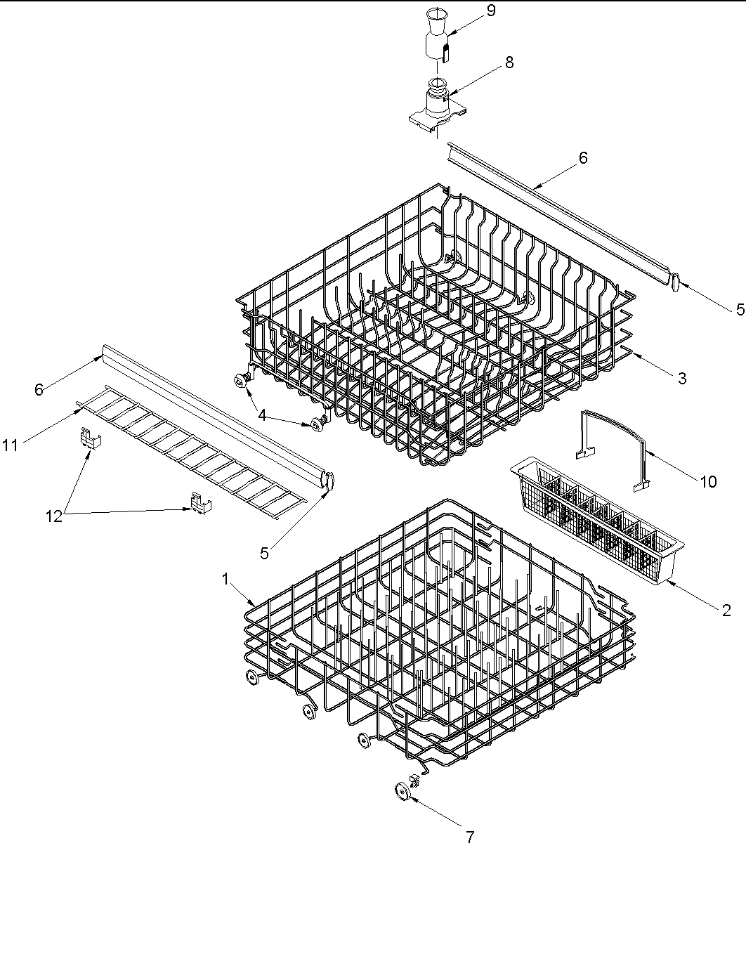 Amana ADW750EAC-PADW750EAC1 rack diagram