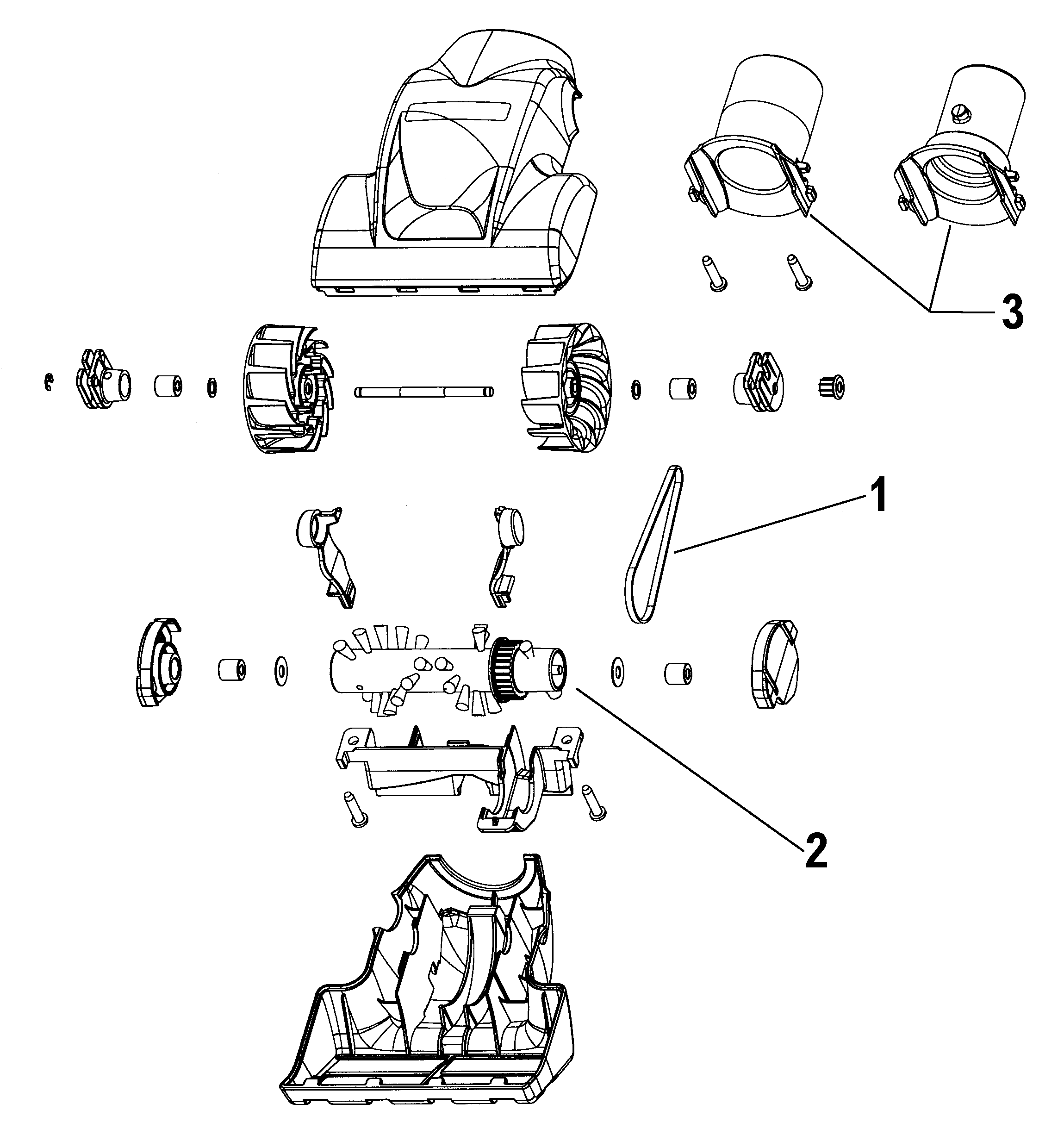 Hoover U6474900 turbinehandtool diagram