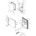 Kenmore 59675932401 refrigerator door diagram