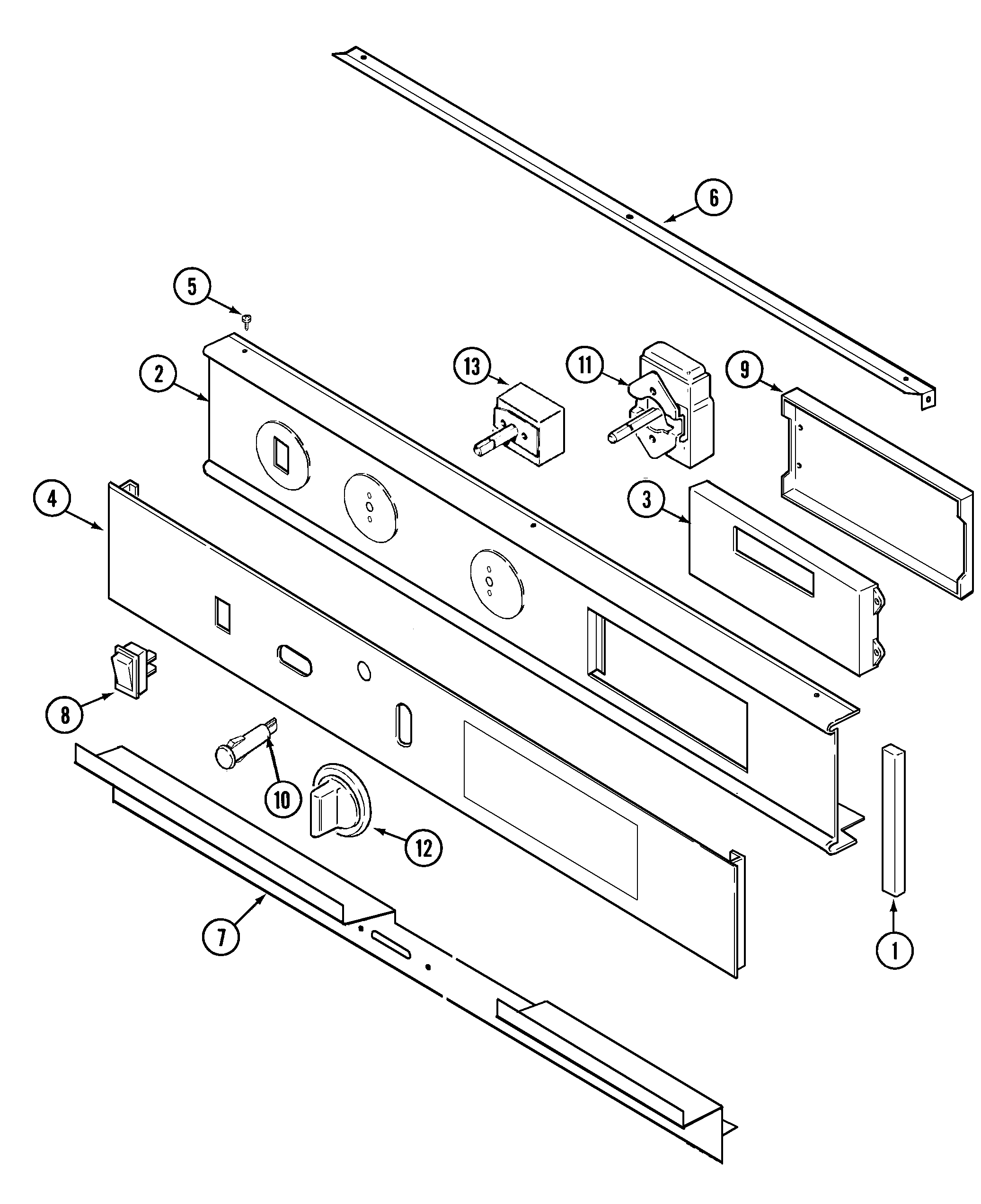 Maytag CWE7800ACB control panel diagram