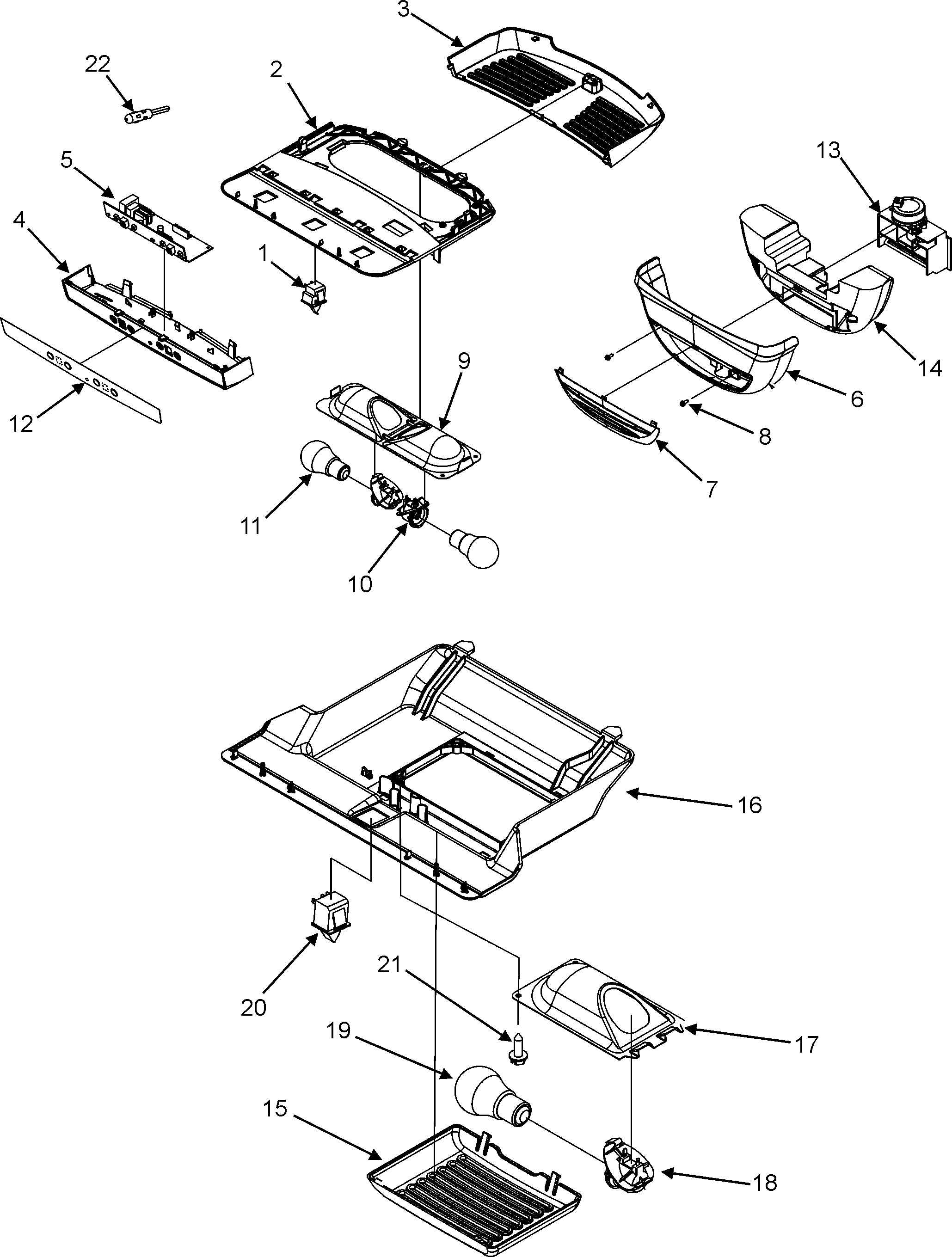 Kenmore 59666953401 controls diagram