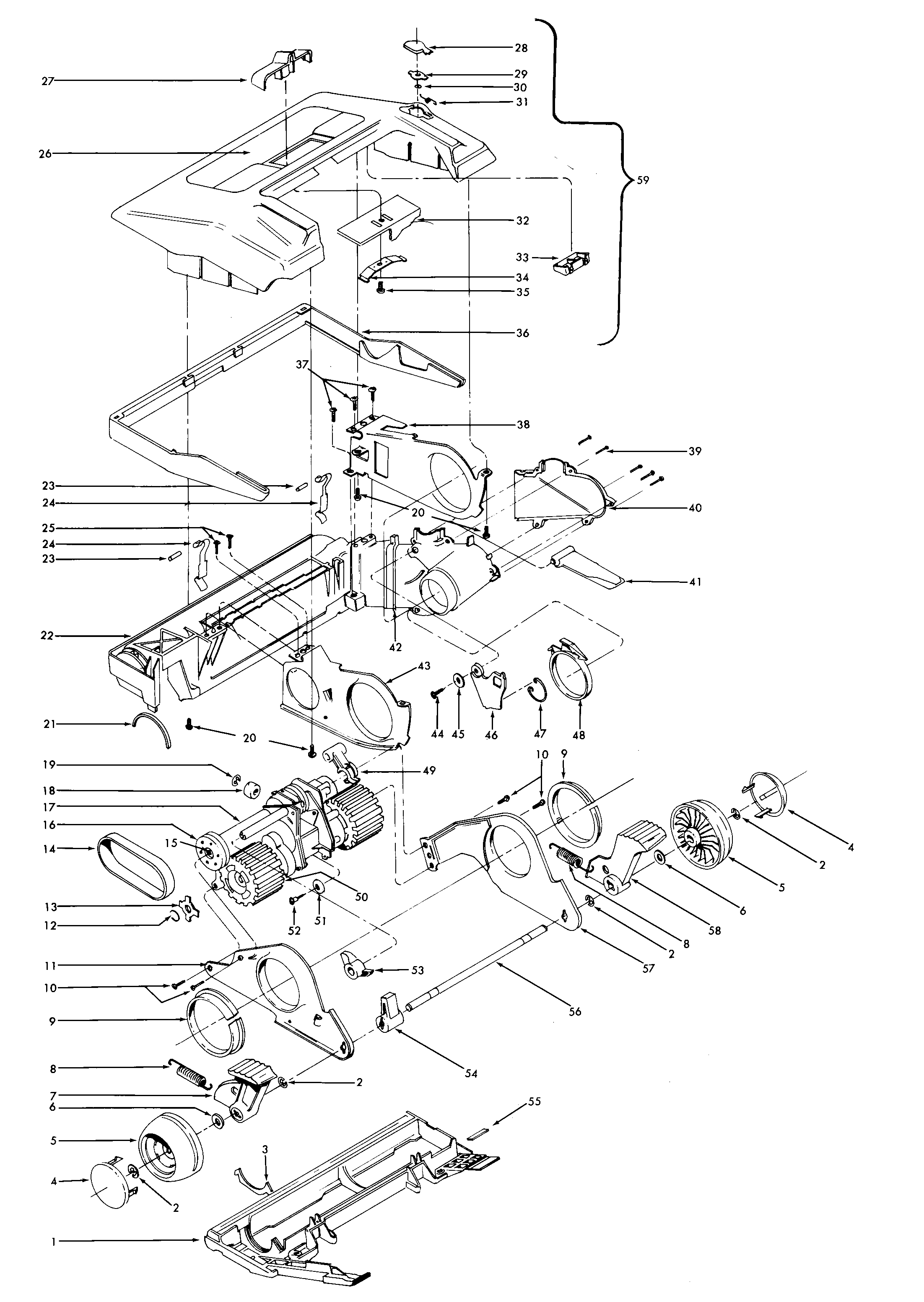 Hoover U3737930 mainbody diagram