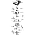 Hoover U4003002 motor assembly, hood diagram