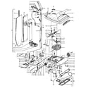 Hoover U4109001 agitator, handle, mainbody, outerbag diagram