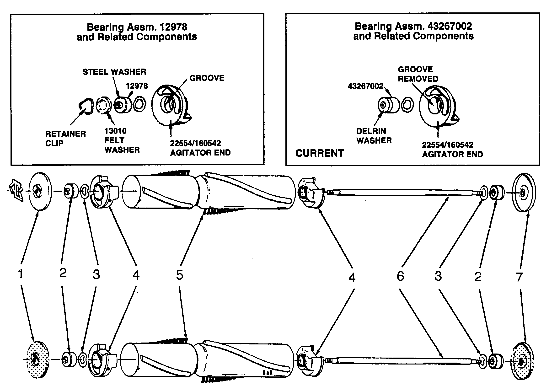 Hoover U4161-9 agitator diagram