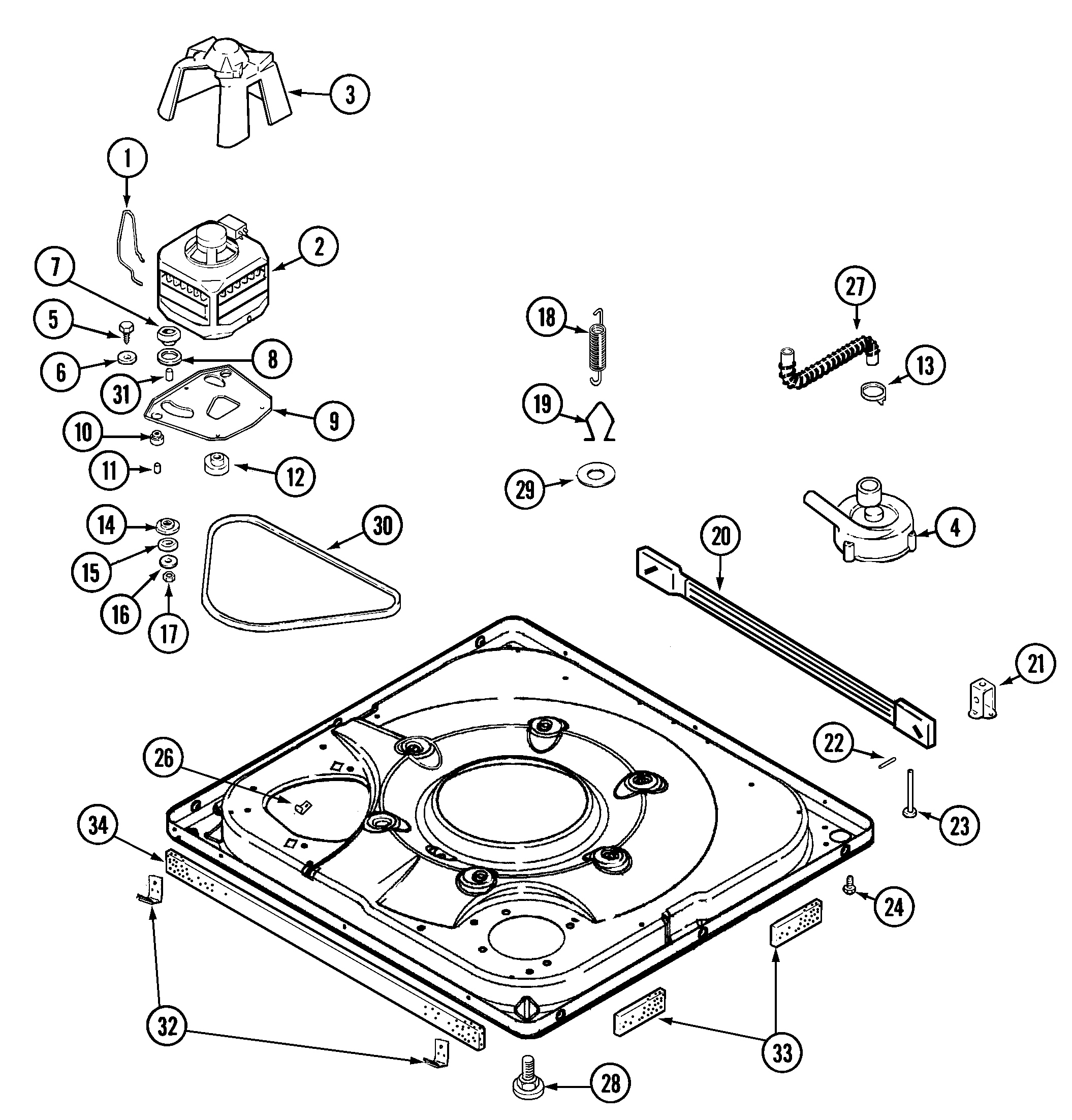 Maytag MAV8057AWQ base diagram