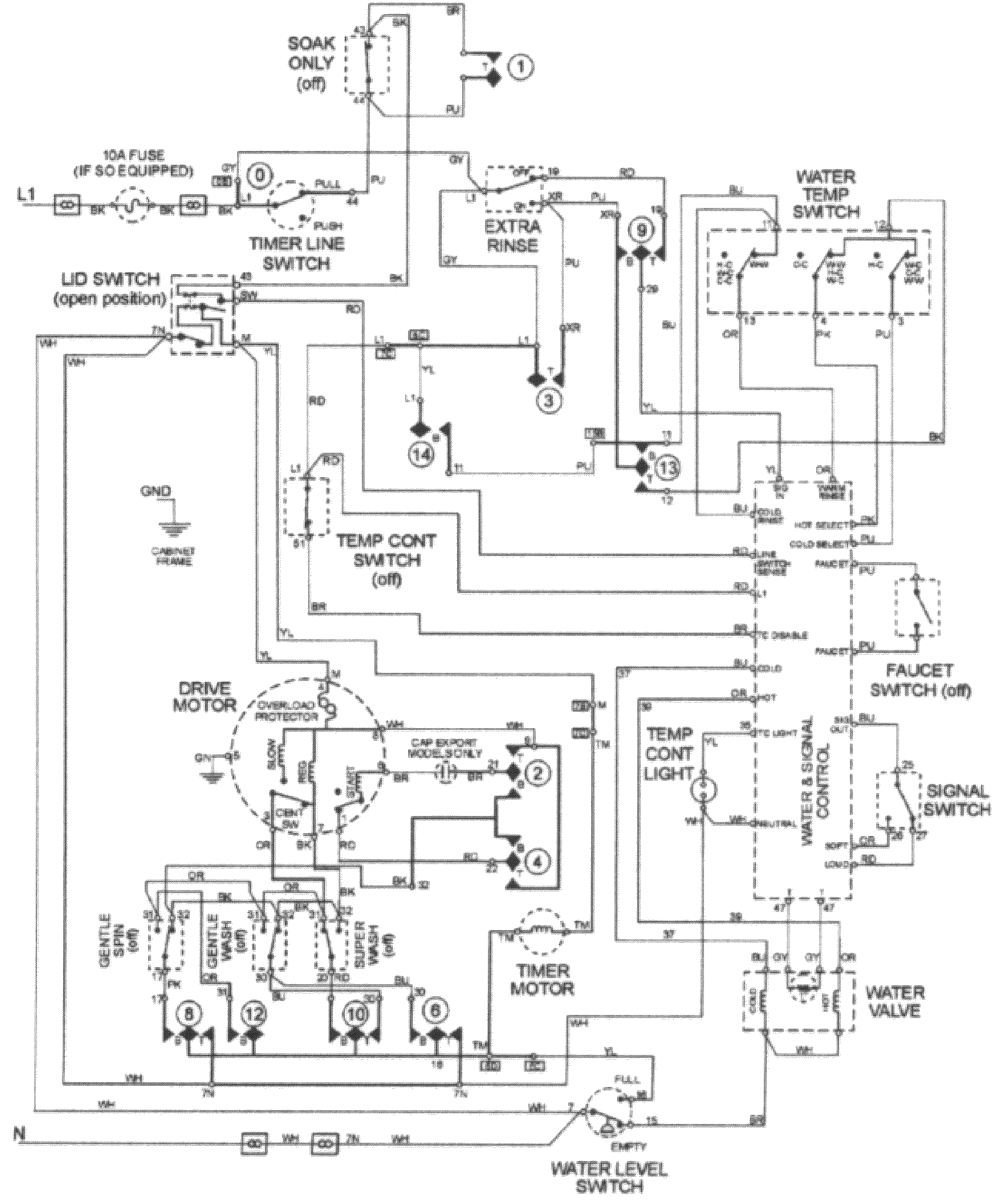Maytag MAV8057AWQ wiring information diagram