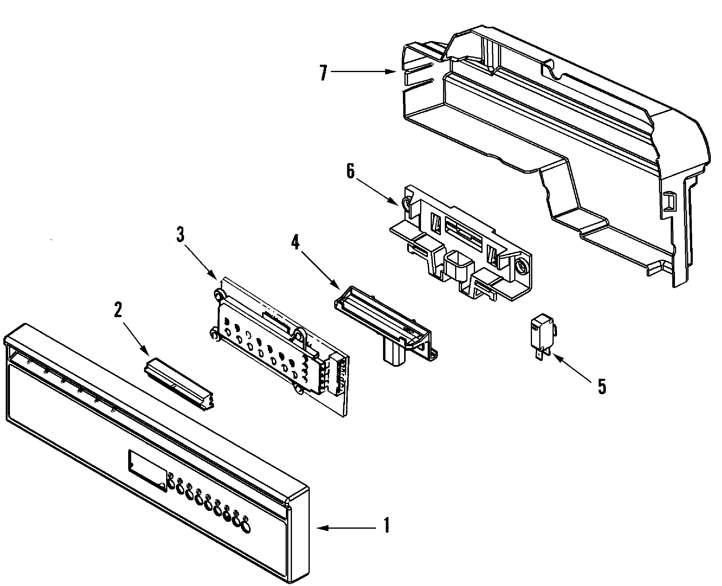 Jenn-Air JDB3610AWX control panel diagram