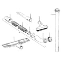 Hoover U4457 cleaningtools diagram