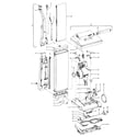 Hoover U4471--- handle, mainbody, outerbag, hood diagram