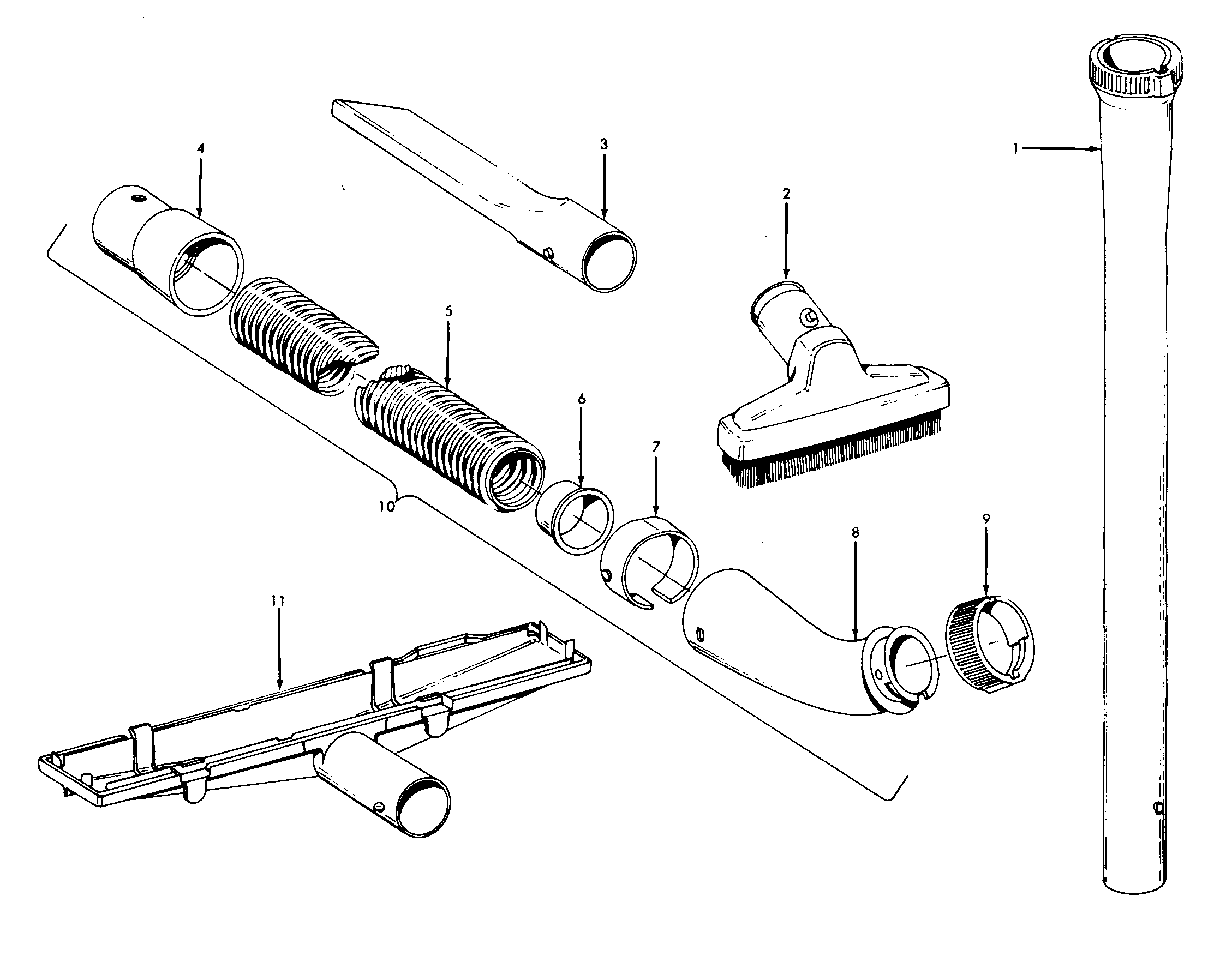 Hoover U4509--- cleaningtools diagram