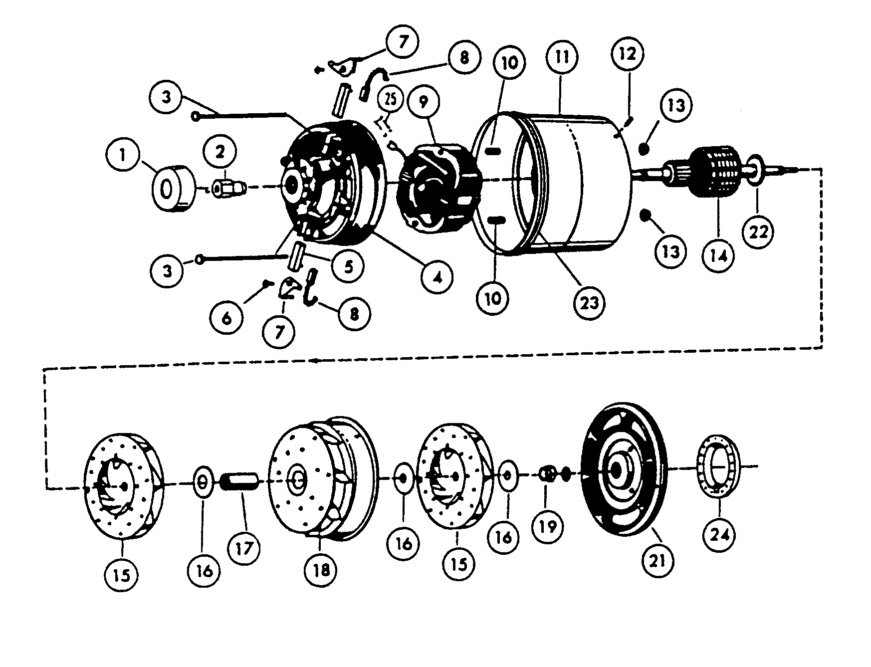 Hoover U5013 motor assembly diagram