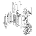 Hoover U5051930 mainbody, handle, outerbag diagram
