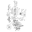 Hoover U5111950 mainbody, handle, outerbag diagram