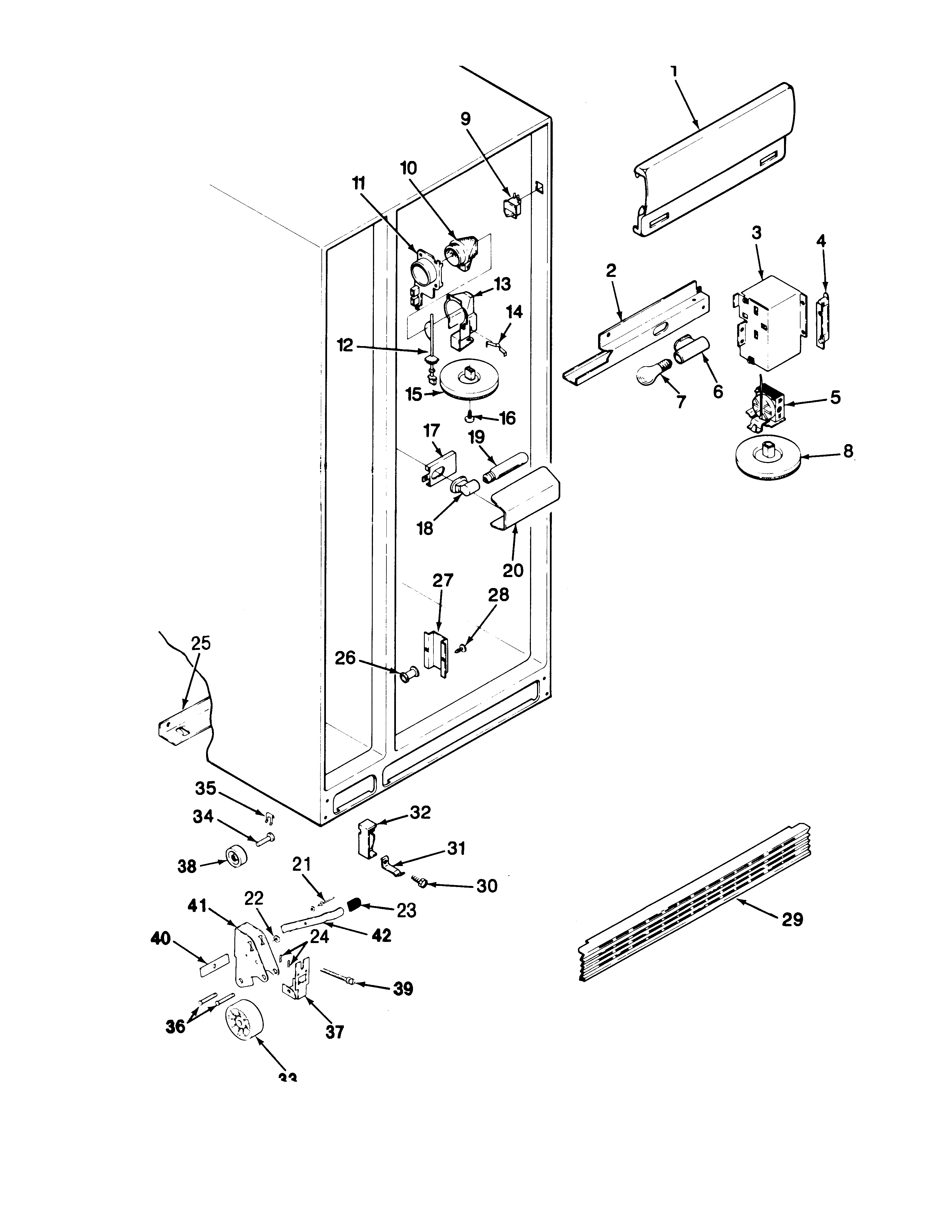 Maytag RSD20A-BM05B fresh food compartment diagram