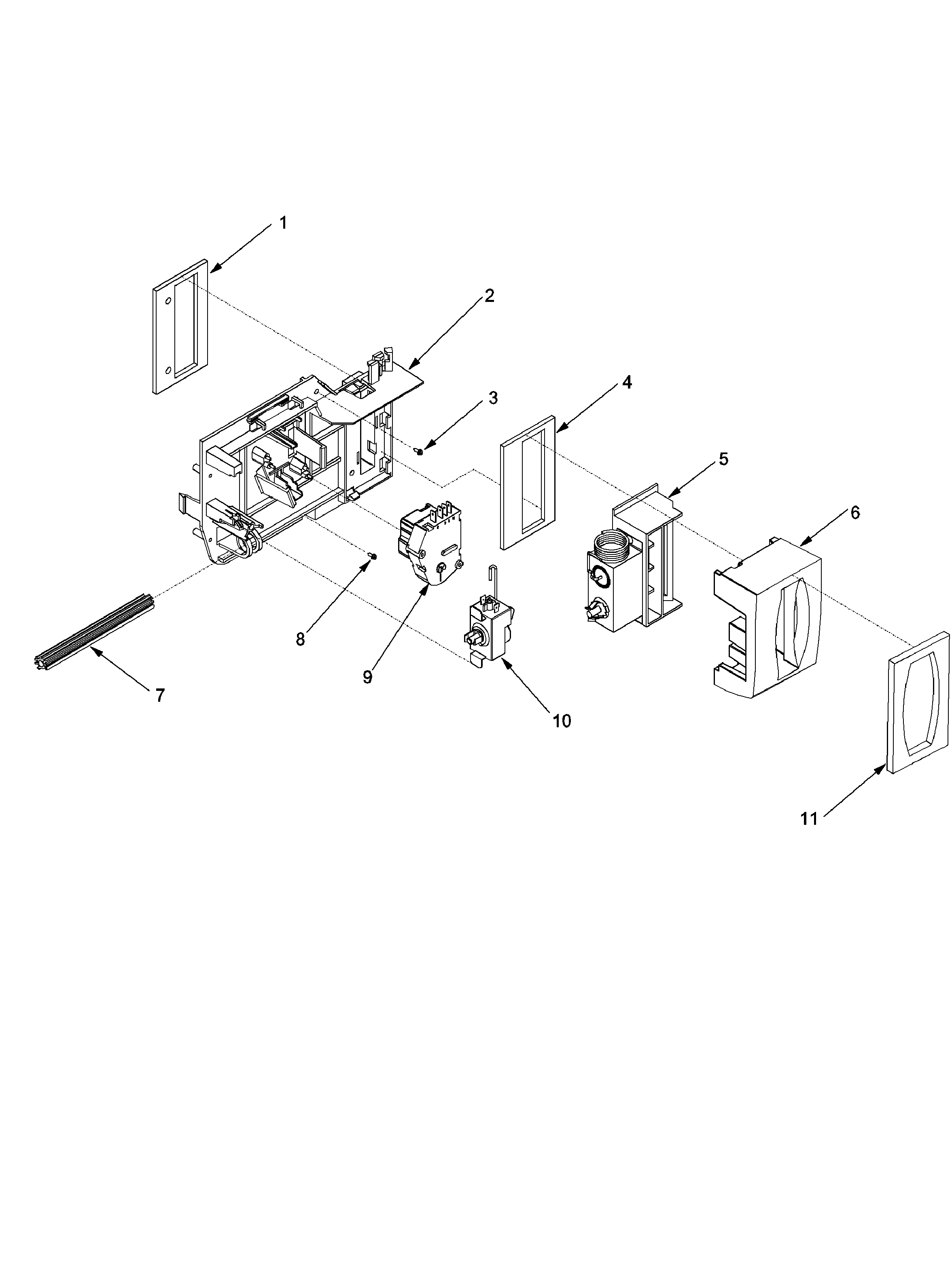 Amana XRSR465BW-PXRSR465BW0 controls diagram