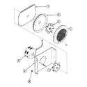 Jenn-Air SCE4340B blower motor (convection) diagram