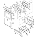 Maytag MER5550AAQ door/drawer (aaq/aat) diagram