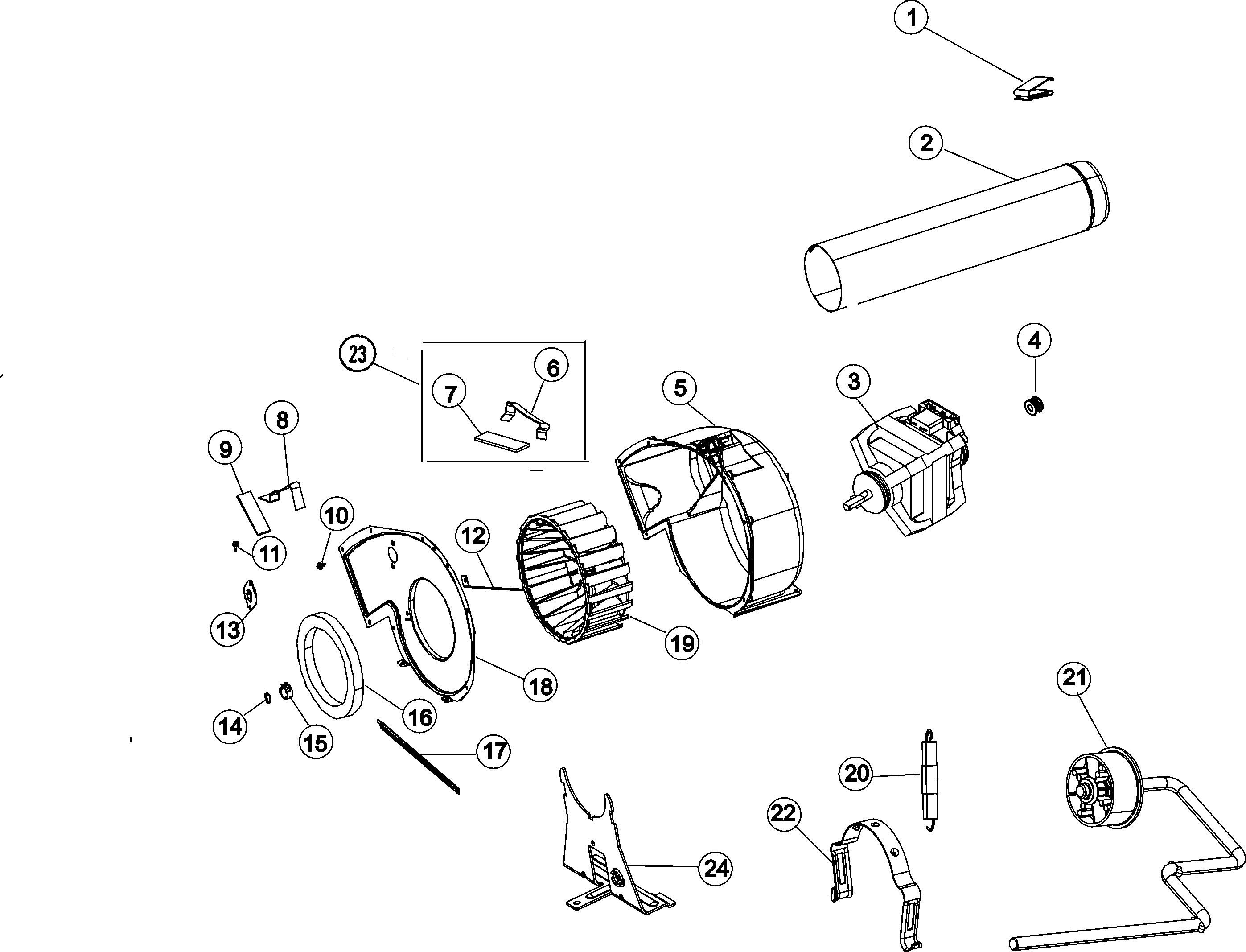 Magic Chef CYE3004AZW motor & drive diagram
