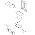 Kenmore 59666902300 refrigerator shelving diagram