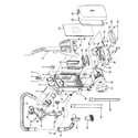 Hoover U5416900 motor, cleaningtools, handle, outerbag diagram