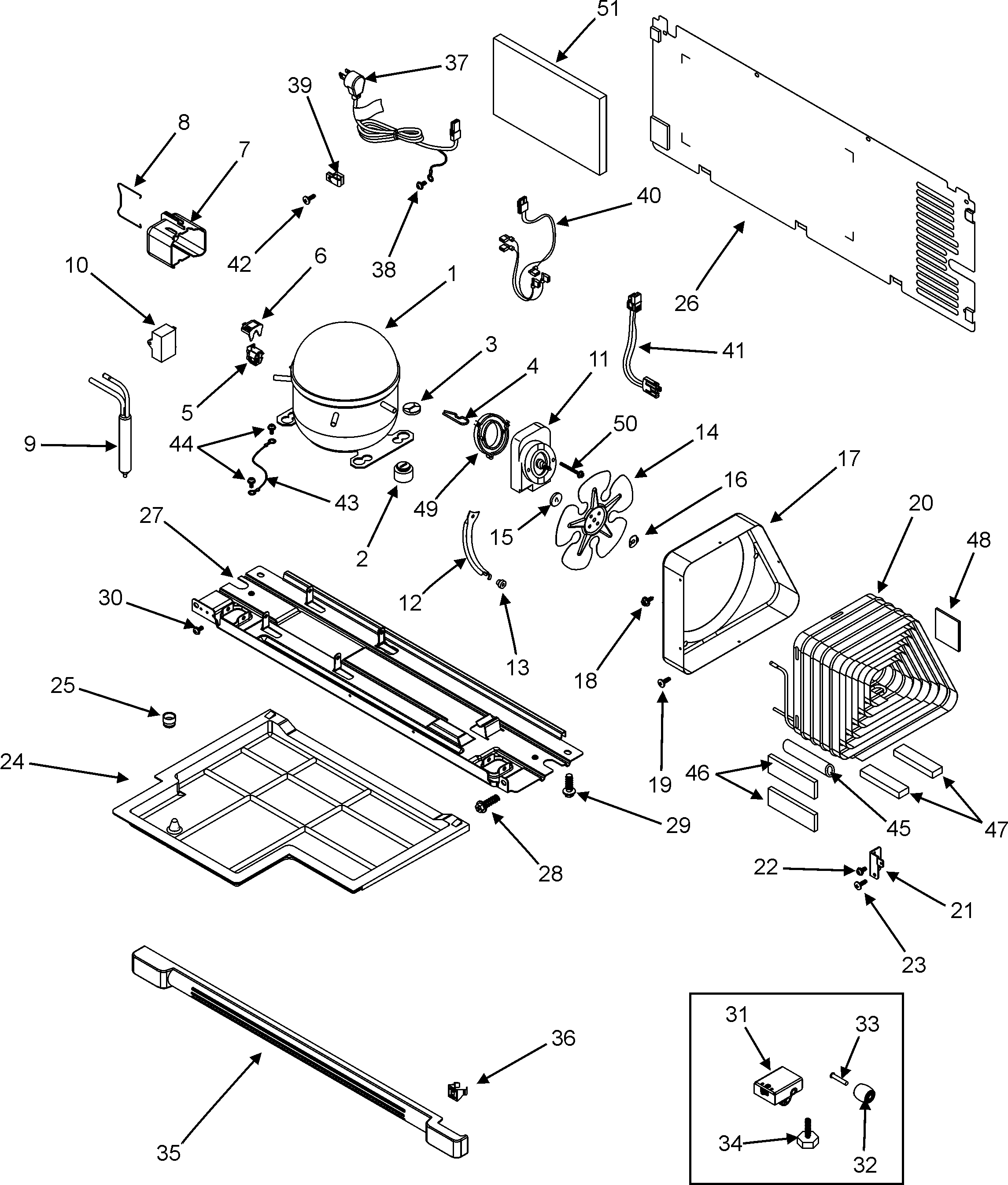 Maytag MTB2195AEW compressor diagram
