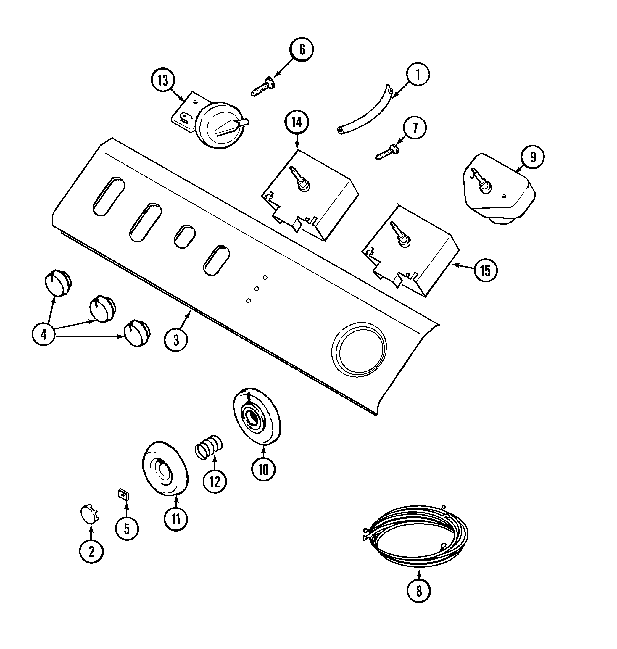 Maytag LAT9406AAE control panel (9406) diagram