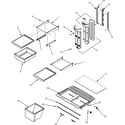 Maytag MTB1894ARW shelves & accessories diagram