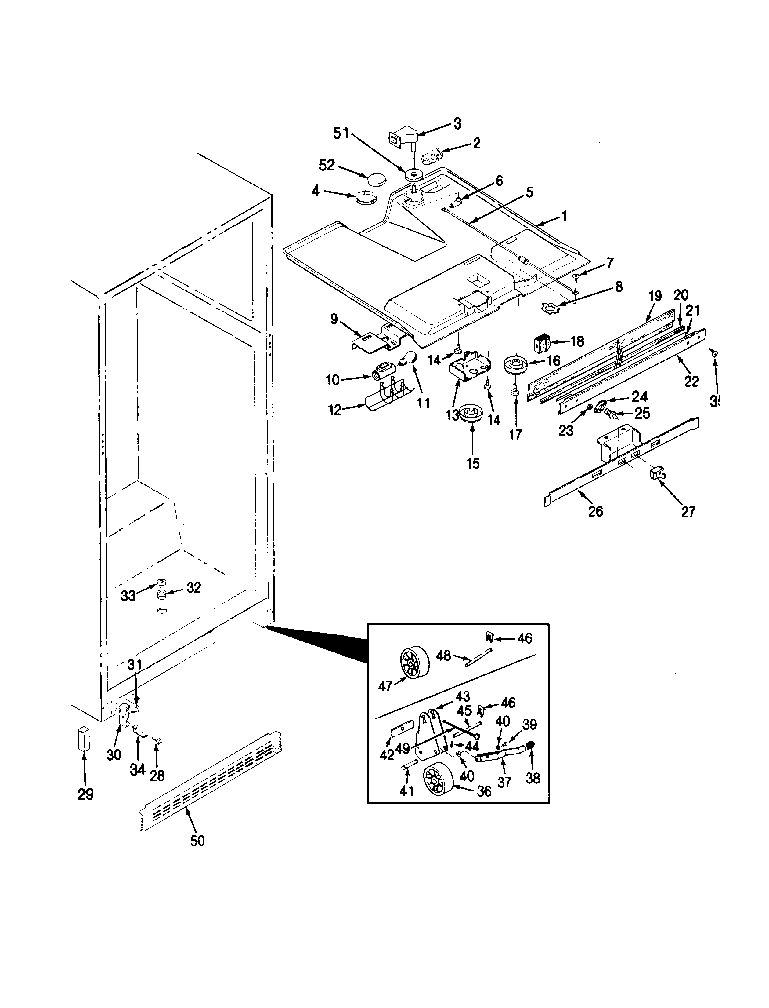 Maytag LRTD19A-AH59C fresh food compartment diagram