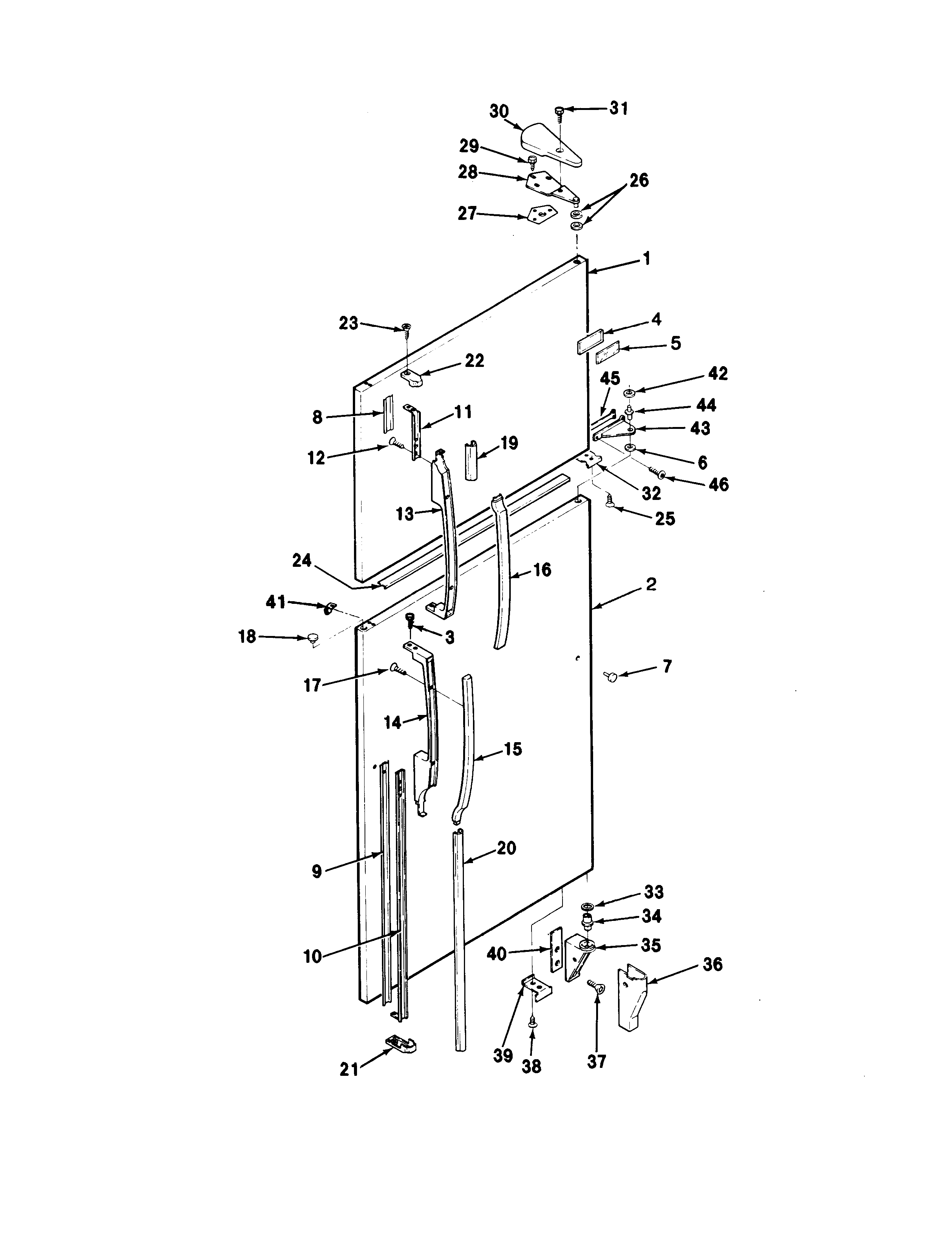 Maytag LRTD19A-AH59C outer door diagram