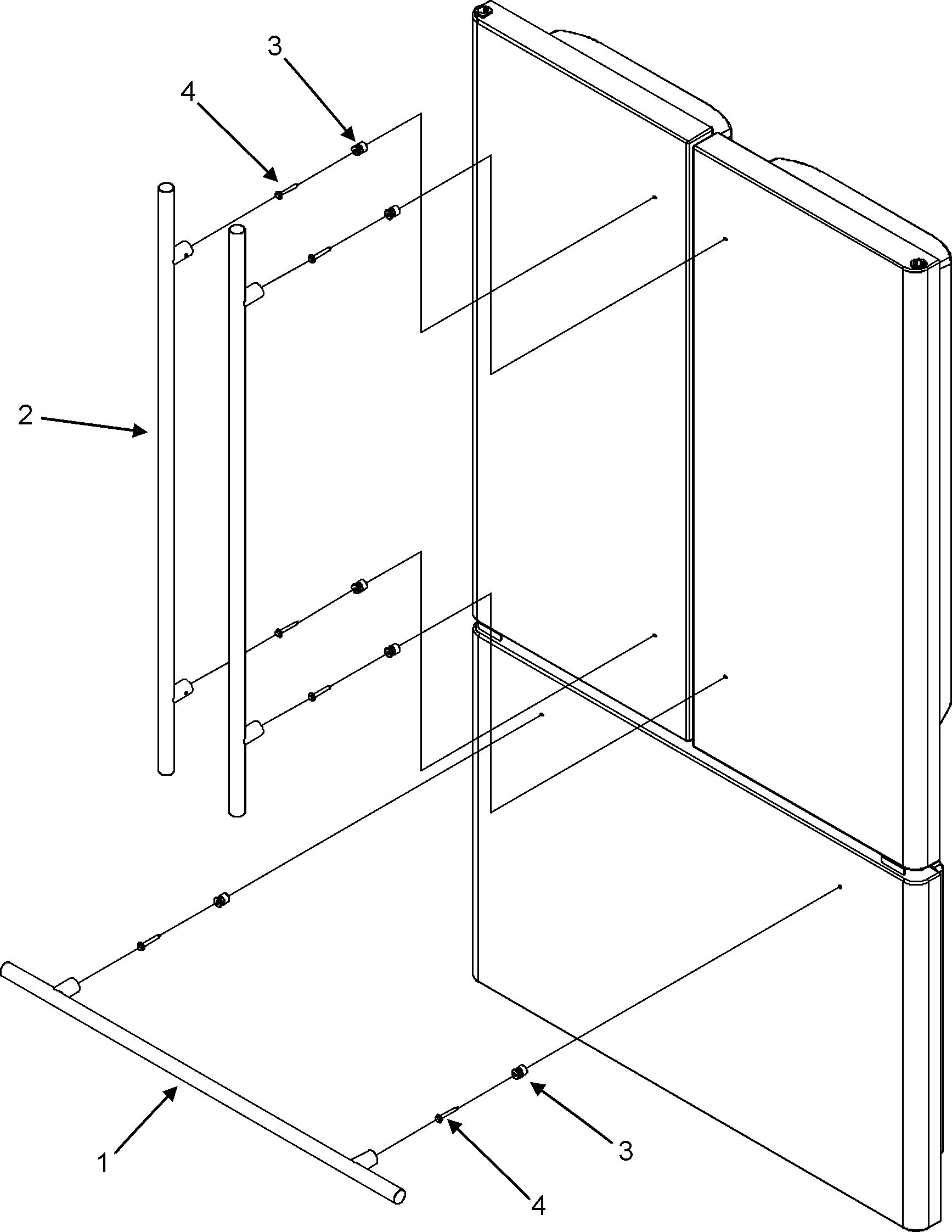 Jenn-Air JFC2087HRS handles (jfc2087hrs) diagram