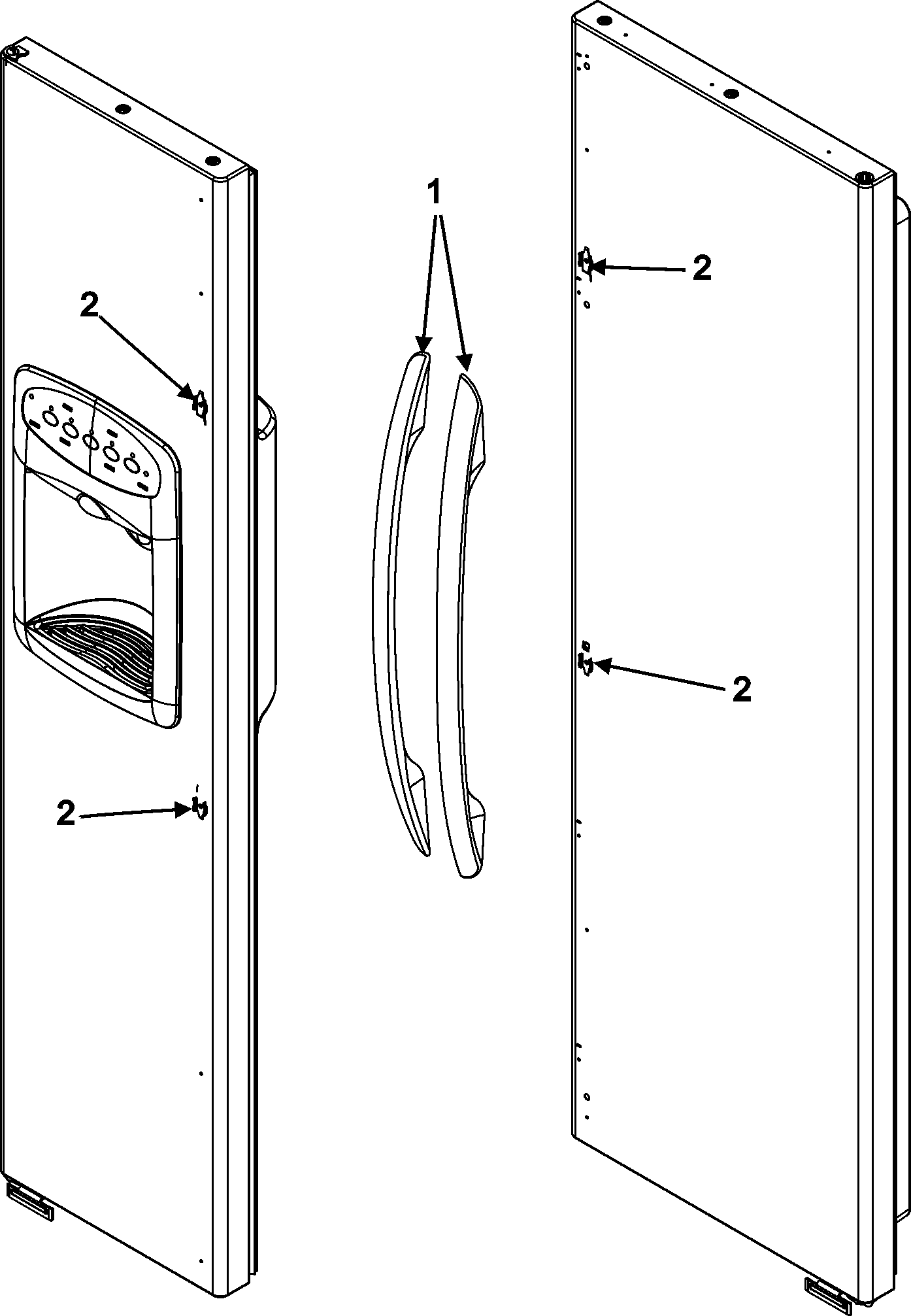Maytag PSD262LHEZ handles diagram