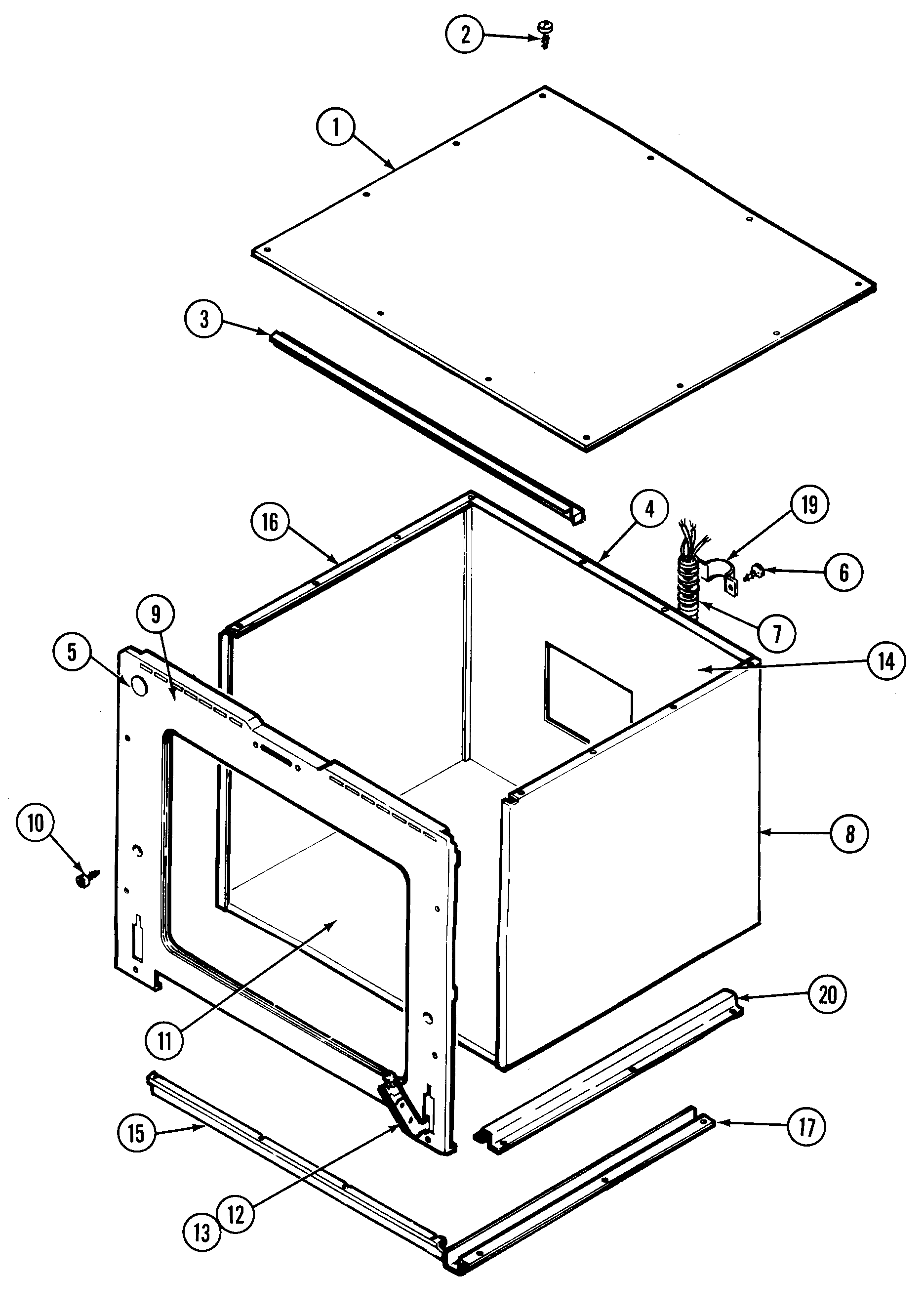 Jenn-Air WM2780B body-lower diagram
