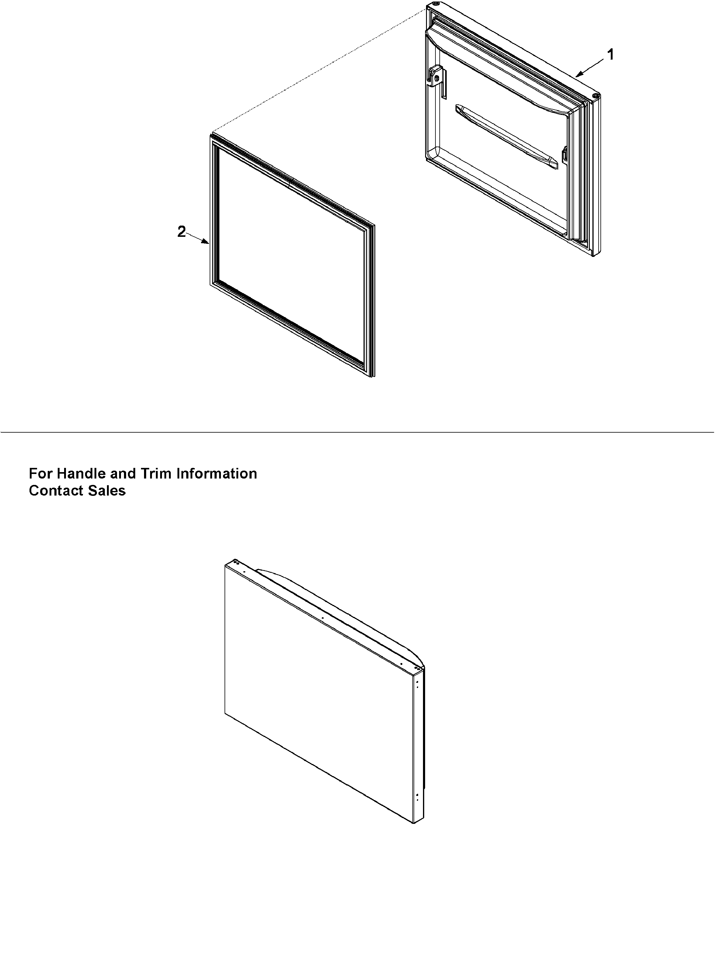 Amana XRBS017BB freezer door diagram