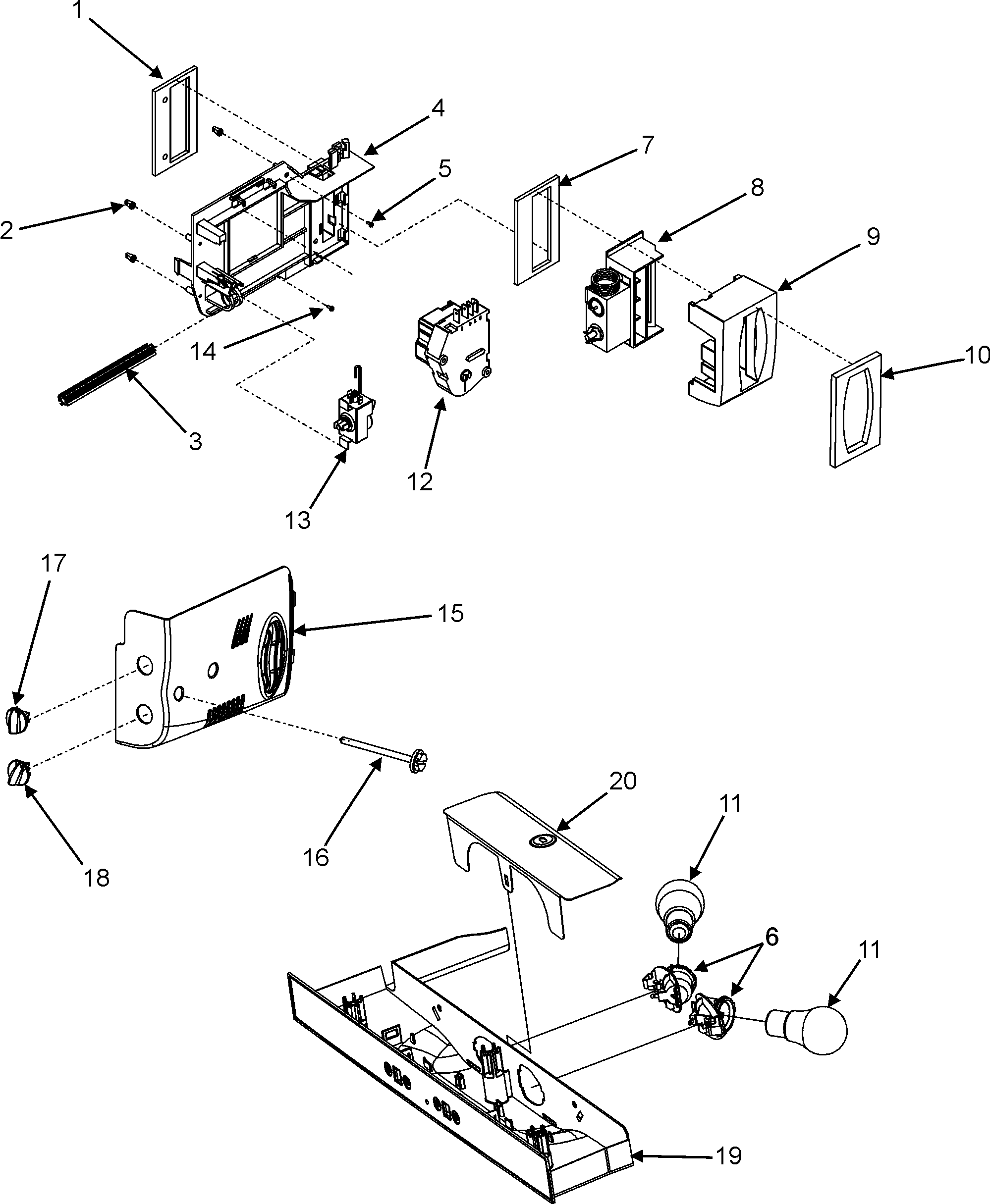 Crosley CS26G3W controls diagram