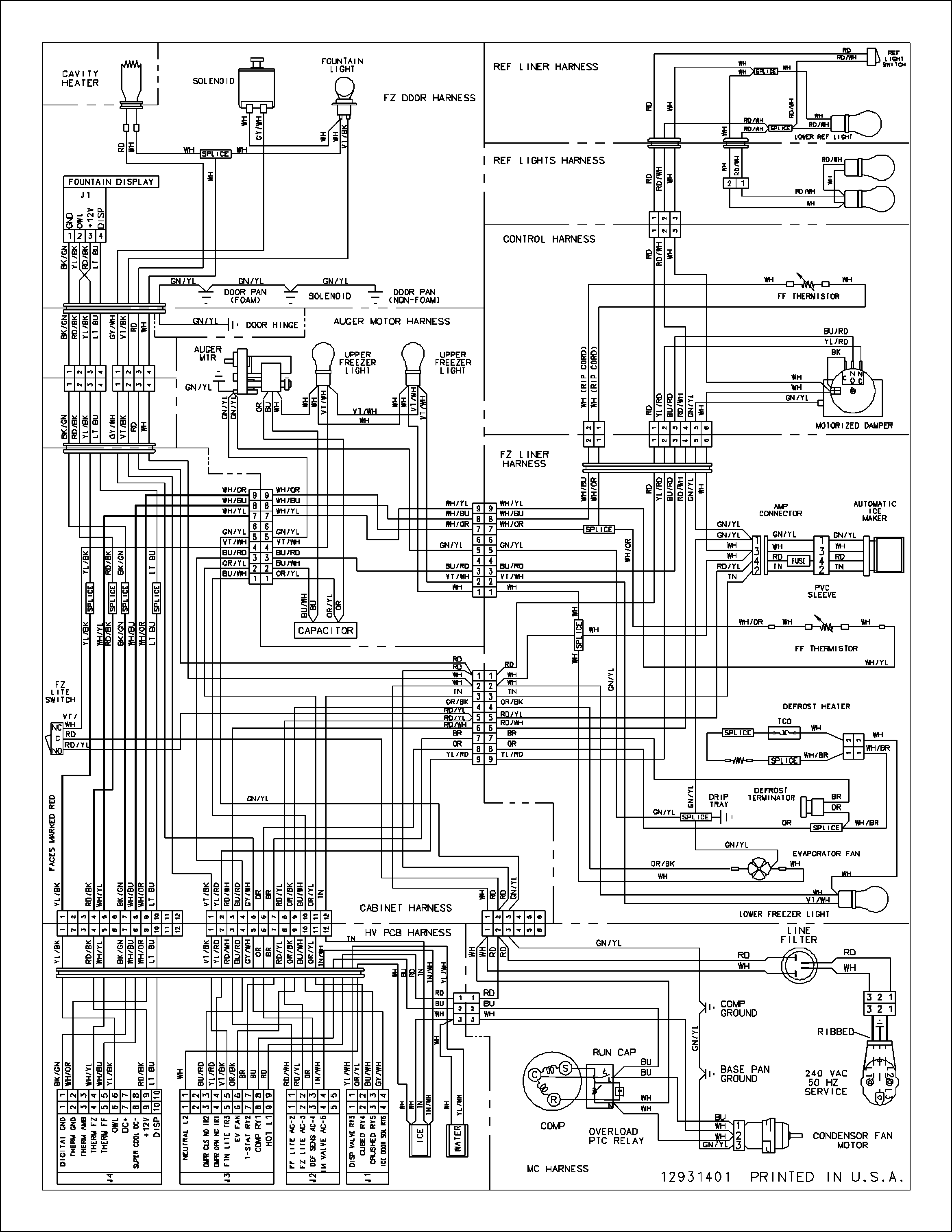 Amana AS2628HEKB0 wiring information diagram