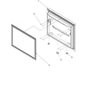Kenmore Elite 59675533400 freezer door diagram