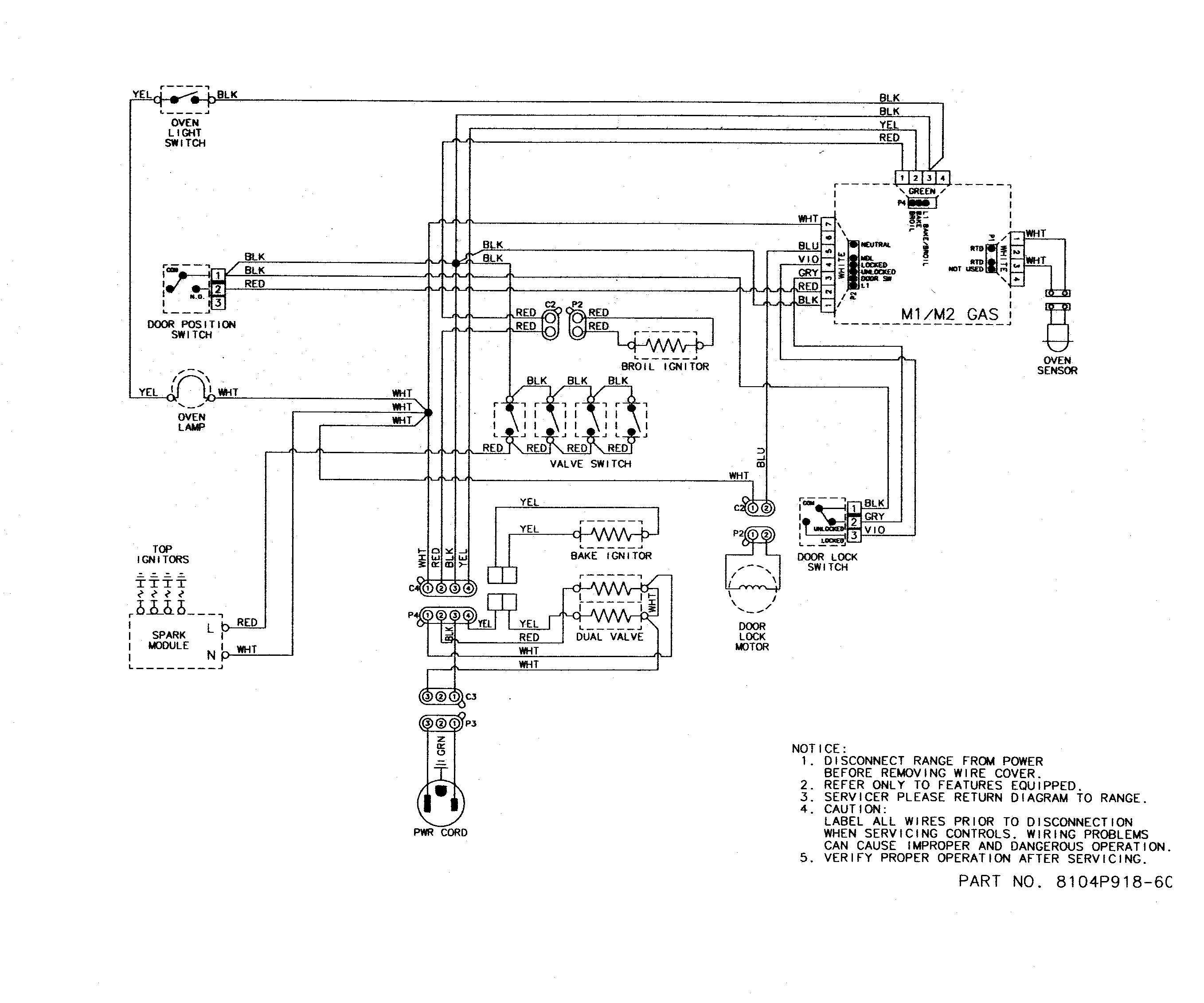 Maytag MGR5754QDS wiring information diagram