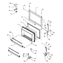 Amana TR21S4L-P1196101WL fz door assy diagram
