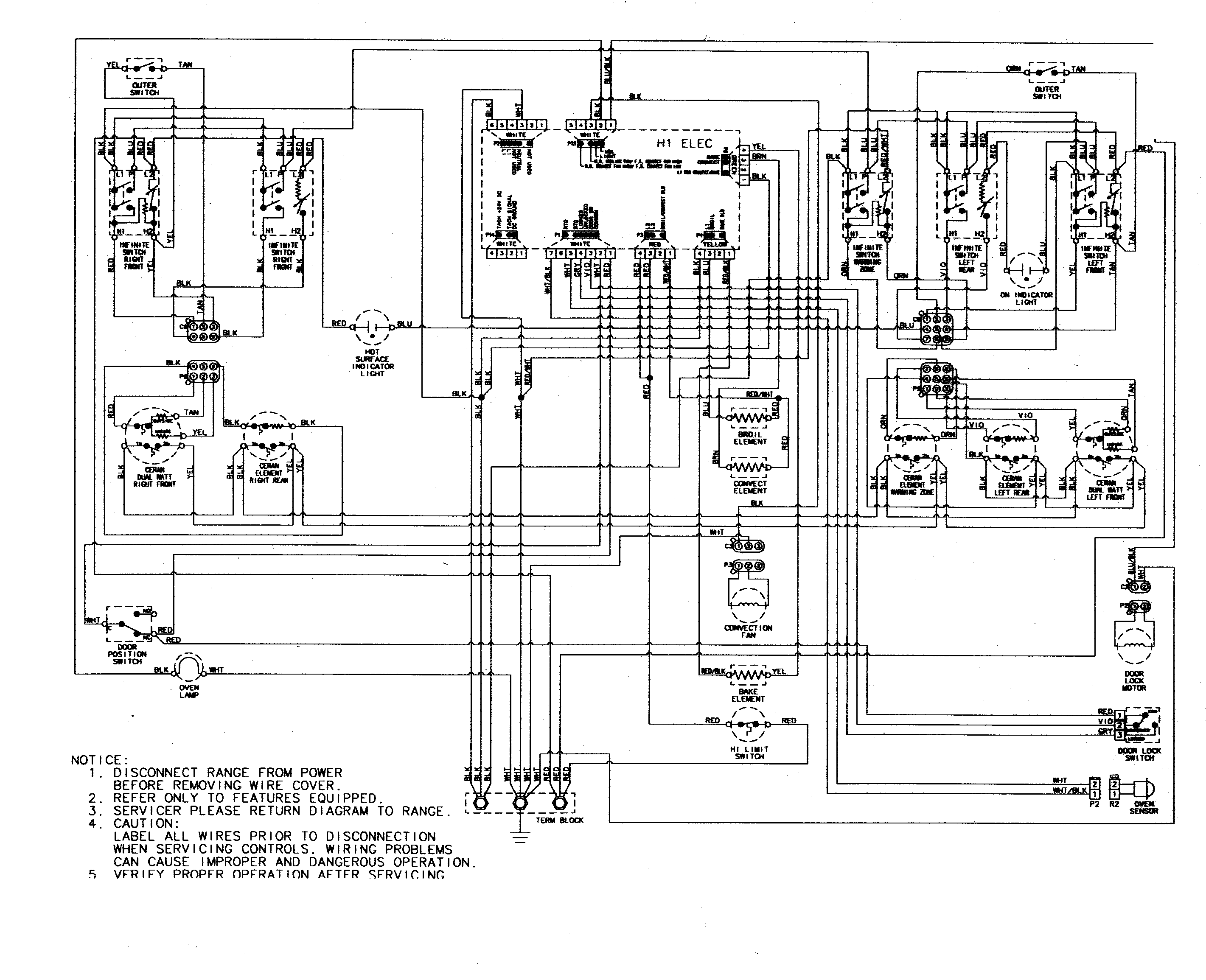 Maytag MER5875QAB wiring information diagram