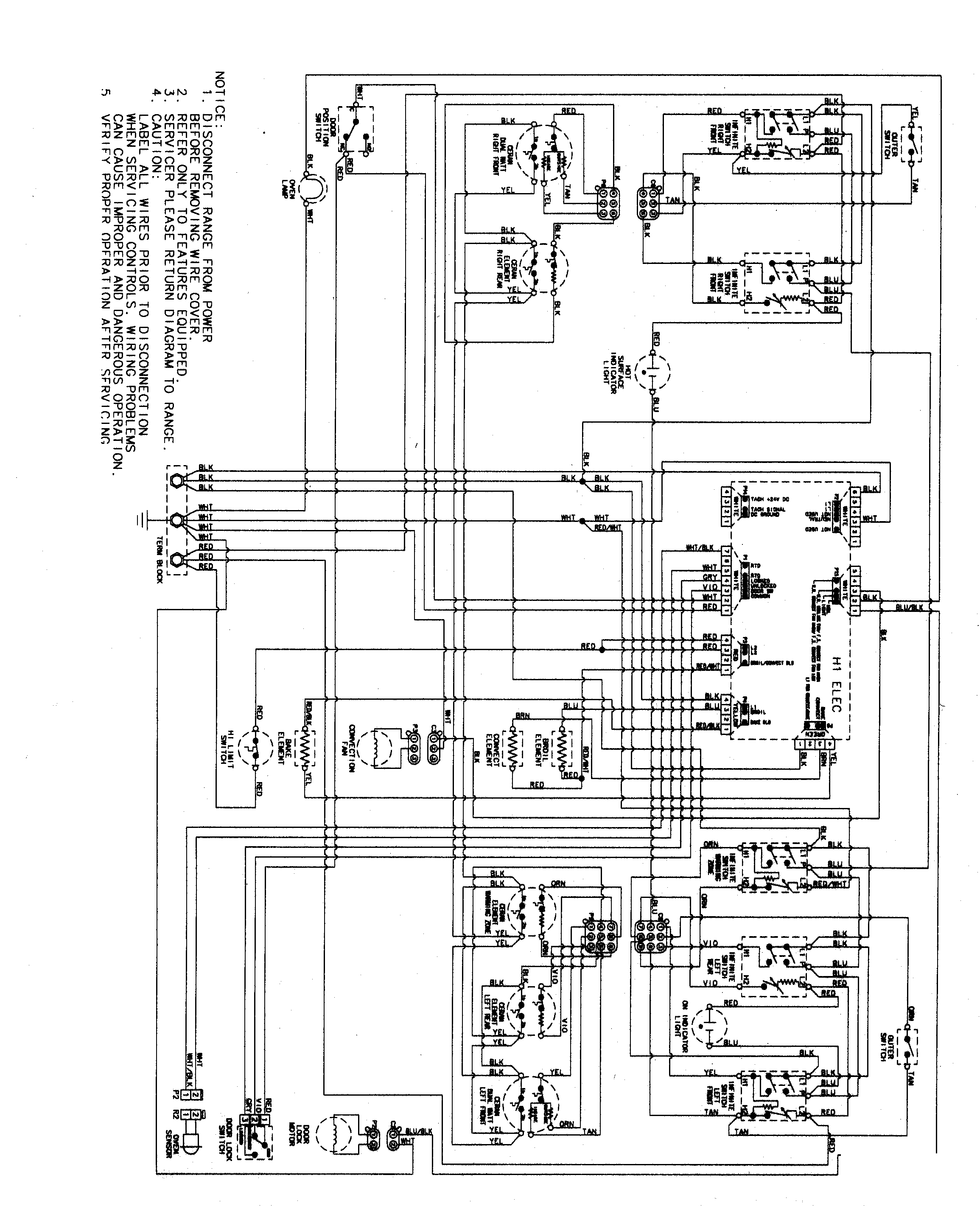Maytag MER5875QAS wiring information diagram