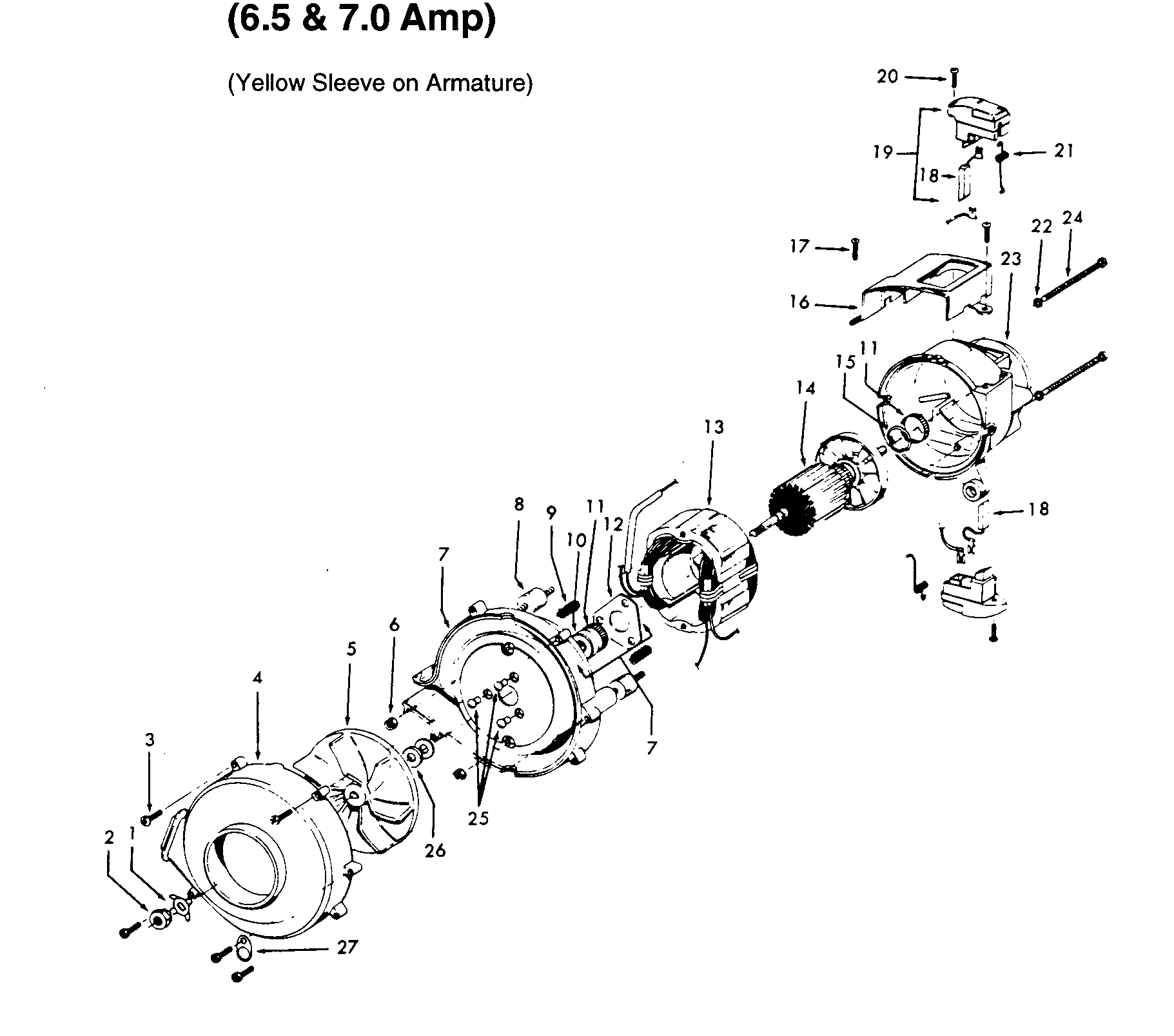 Hoover C1815 motor assembly diagram