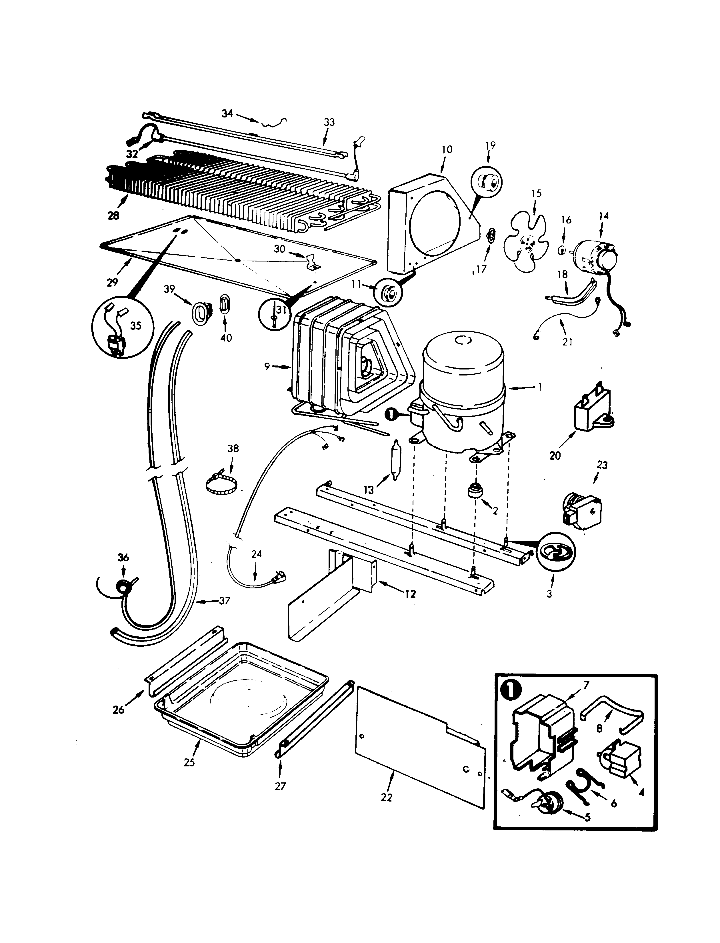 Maytag BDNT22K9-9A55A unit compartment & system diagram