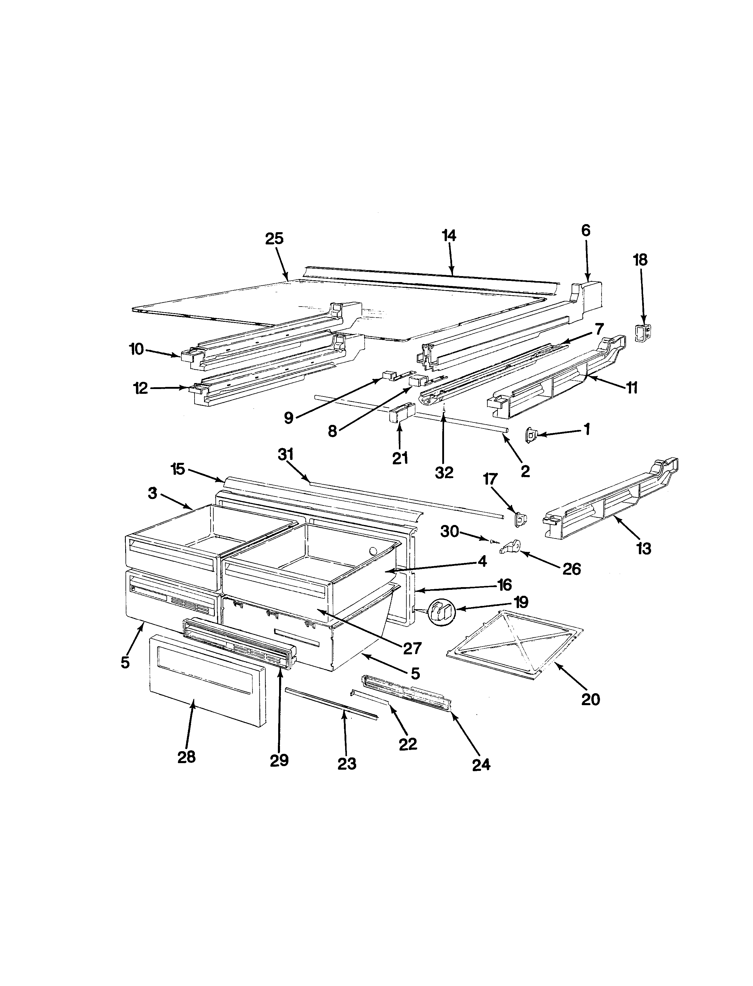 Maytag BDNT22K9-9A55A chest of drawers diagram