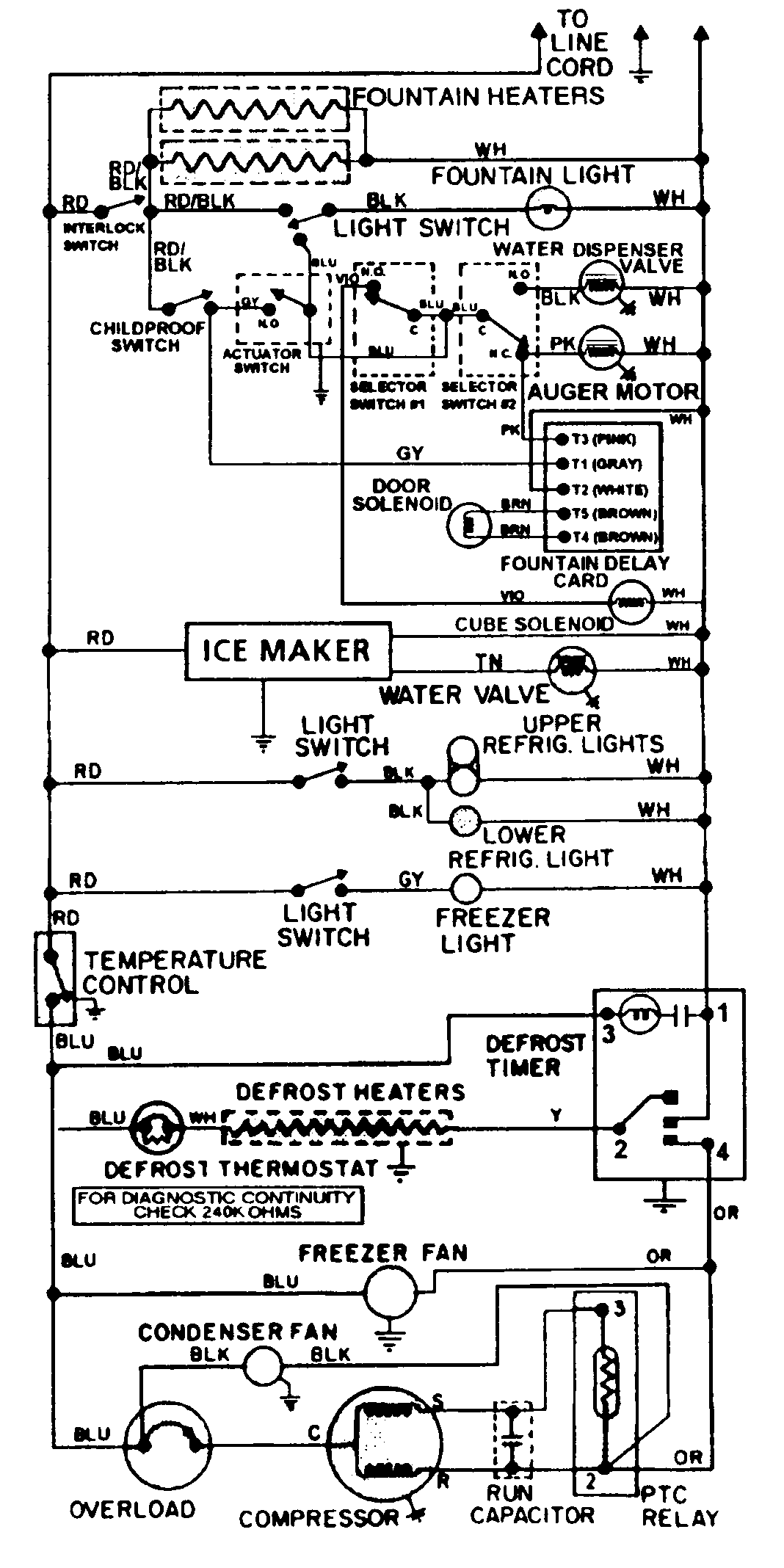 Maytag RSW22E0DAM wiring information diagram