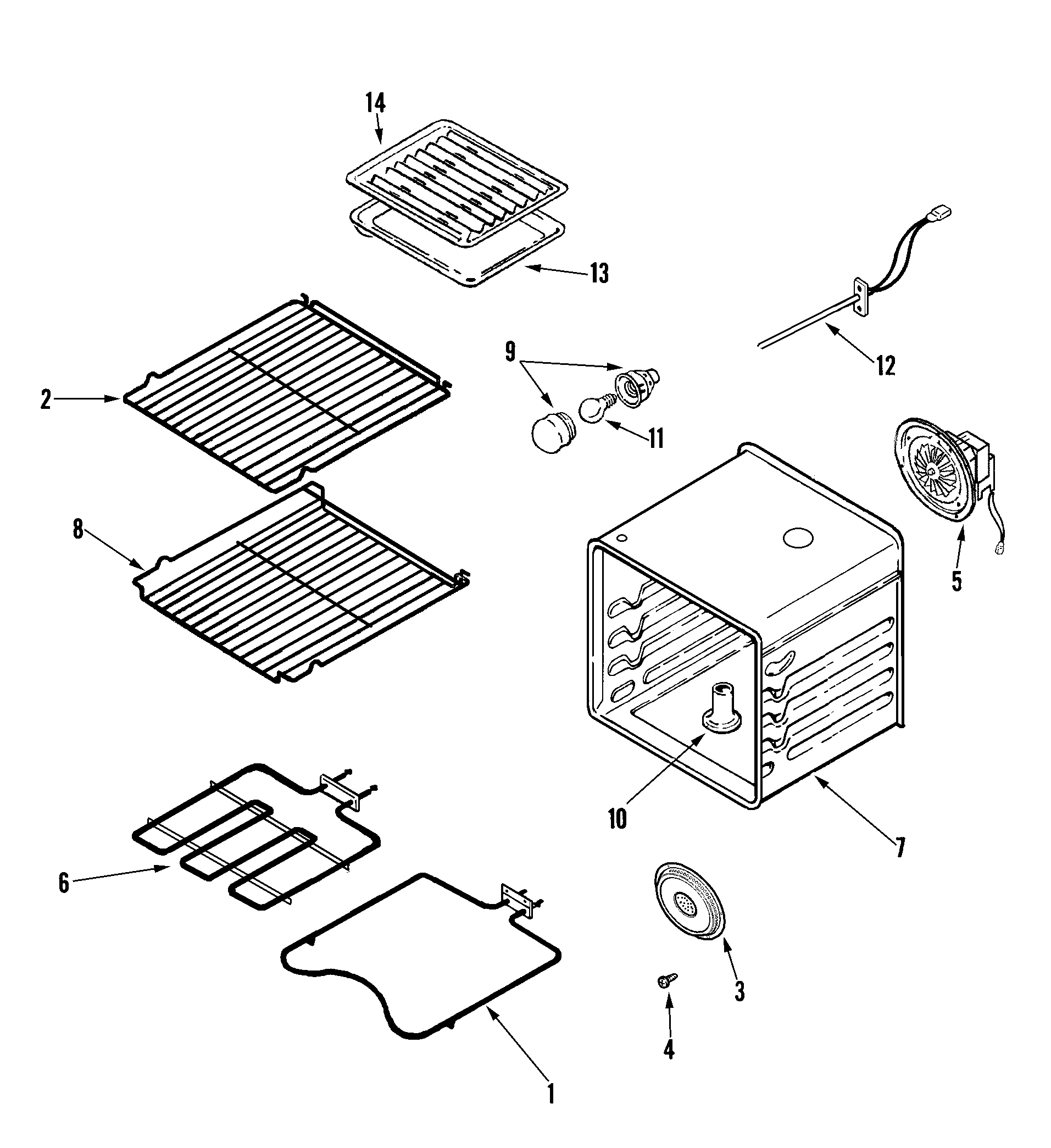 Jenn-Air JJW9330DDB oven diagram