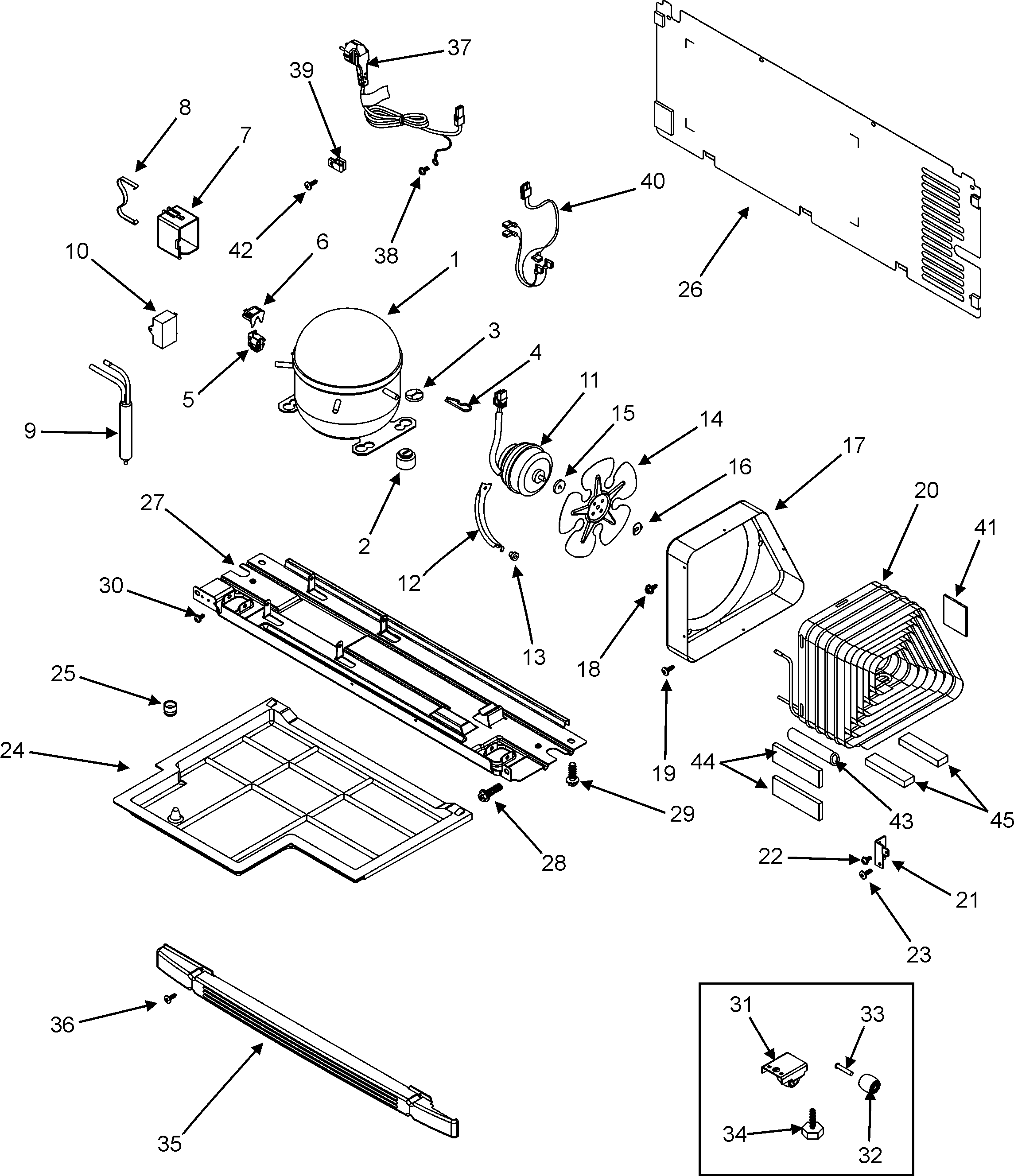 Maytag GT1526PEKW compressor diagram