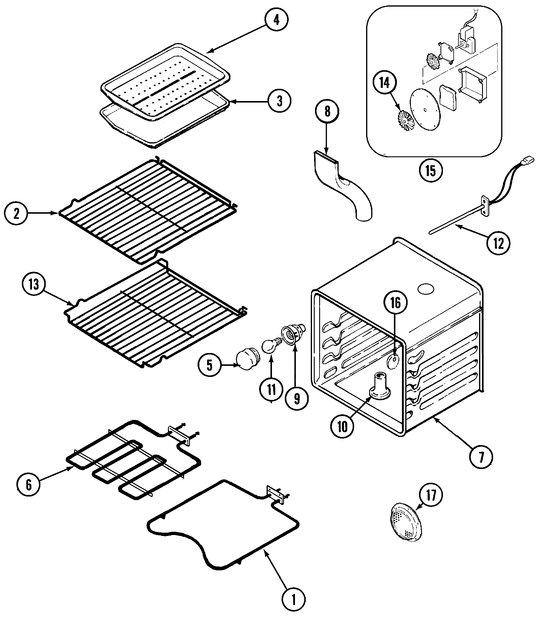 Jenn-Air SVE47600W oven diagram